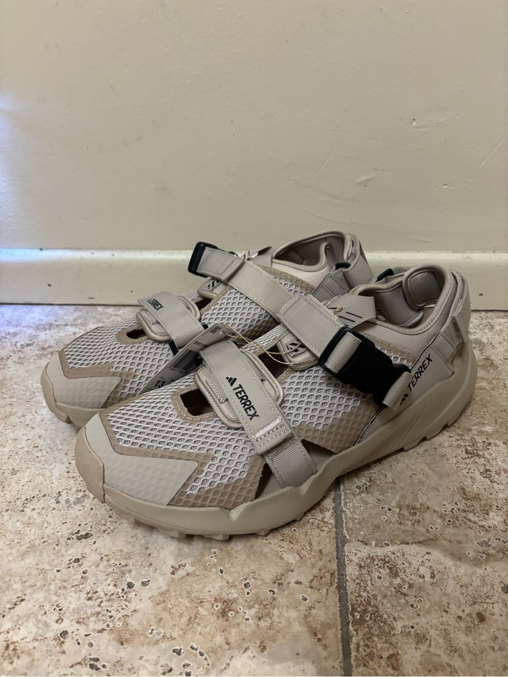 Terrex Hydroterra Adidas Sandal Wonder Beige JI1030 Men Size 13